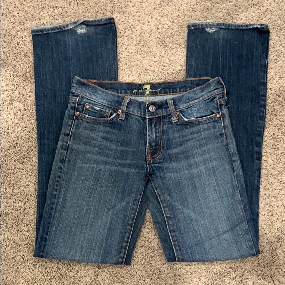 7 For All Mankind Low Rise Bootcut Jeans 26